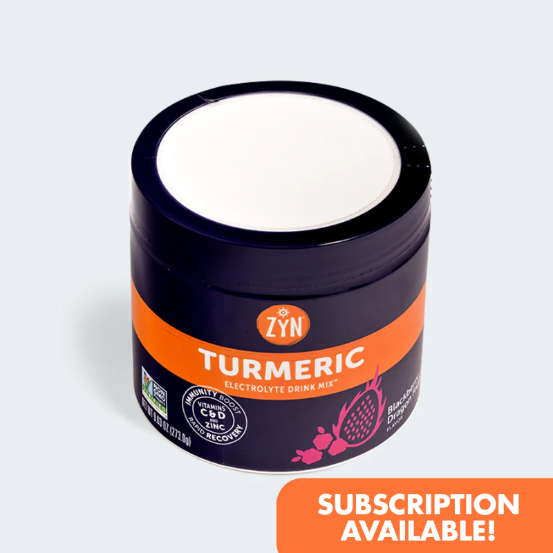 ZYN - Turmeric Electrolyte Drink Mix - Blackberry Dragon Fruit 30-serving Canister