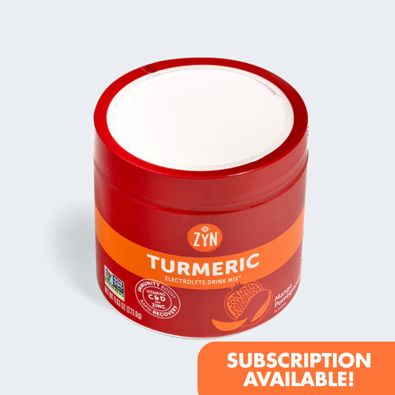 ZYN - Turmeric Electrolyte Drink Mix - Mango Pomegranate 30-serving Canister