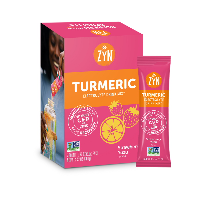 ZYN - Turmeric Electrolyte Drink Mix - Strawberry Yuzu