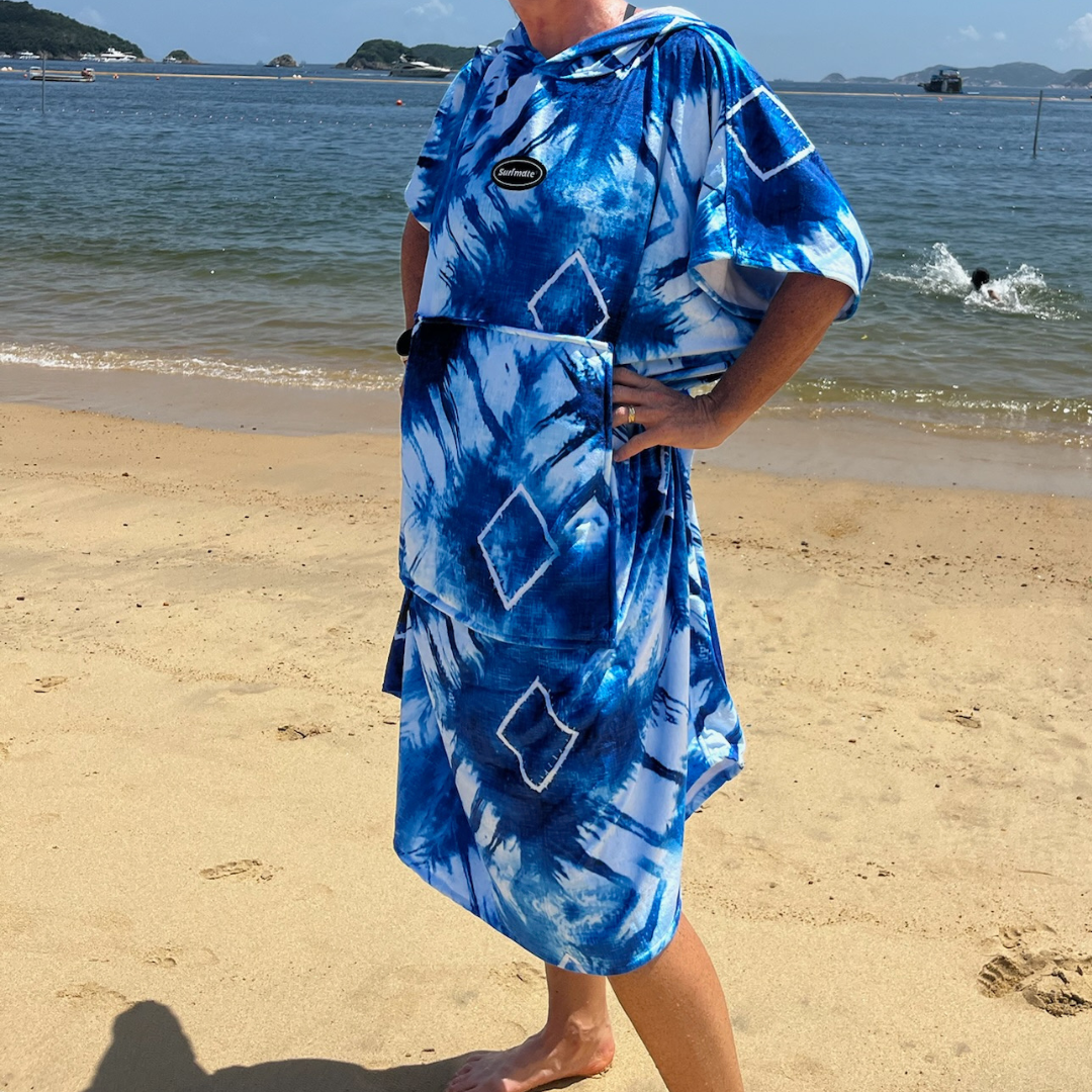 Surfmate poncho in a bag - graphic prints