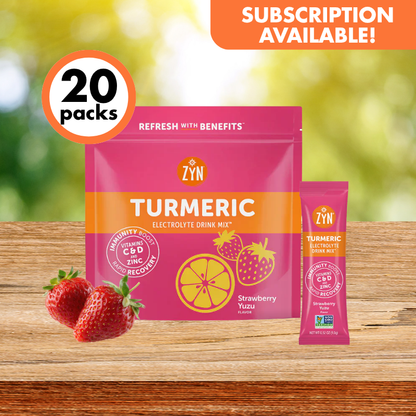 Drink ZYN Turmeric Electrolyte Drink Mix | Single Flavour Stick Packs | 4 Flavours