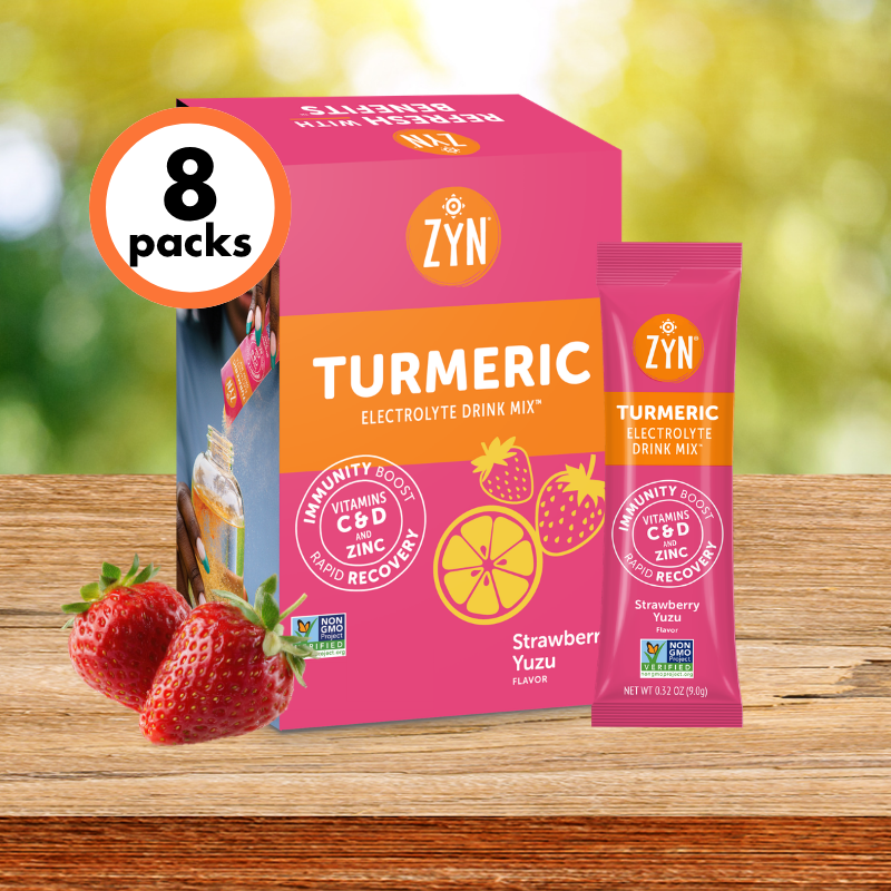 Drink ZYN Turmeric Electrolyte Drink Mix | Single Flavour Stick Packs | 4 Flavours