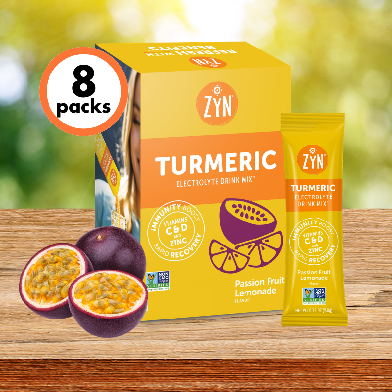 Drink ZYN Turmeric Electrolyte Drink Mix | Single Flavour Stick Packs | 4 Flavours