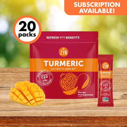 Drink ZYN Turmeric Electrolyte Drink Mix | Single Flavour Stick Packs | 4 Flavours