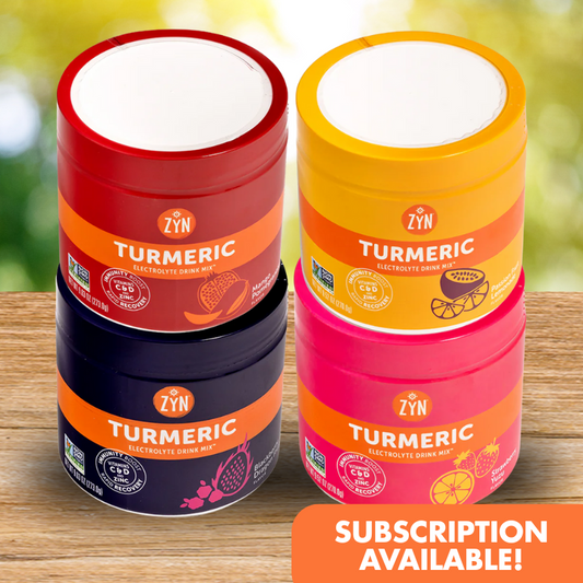 ZYN Turmeric Electrolyte Drink Mix - 30-serving Canister