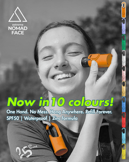 NOMAD FACE SPF50+ Full Kit | The Hangable, Refillable Sunscreen System