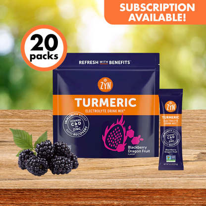 Drink ZYN Turmeric Electrolyte Drink Mix | Single Flavour Stick Packs | 4 Flavours