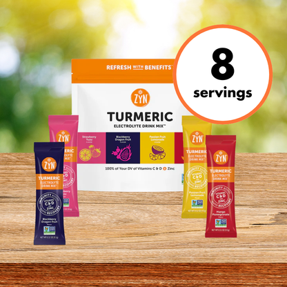 Drink ZYN Turmeric Electrolyte Drink Mix | Variety 24-Pack | Hydration & Recovery