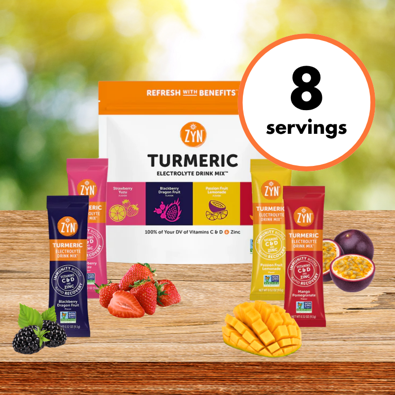Drink ZYN Turmeric Electrolyte Drink Mix | Variety 24-Pack | Hydration & Recovery