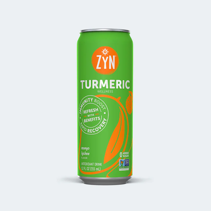 ZYN Turmeric Wellness Drink 355ml - All 4 flavours (2 of each, 8 cans)