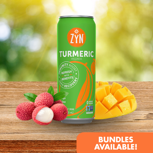 ZYN Turmeric Wellness Drink 355ml - Mango Lychee