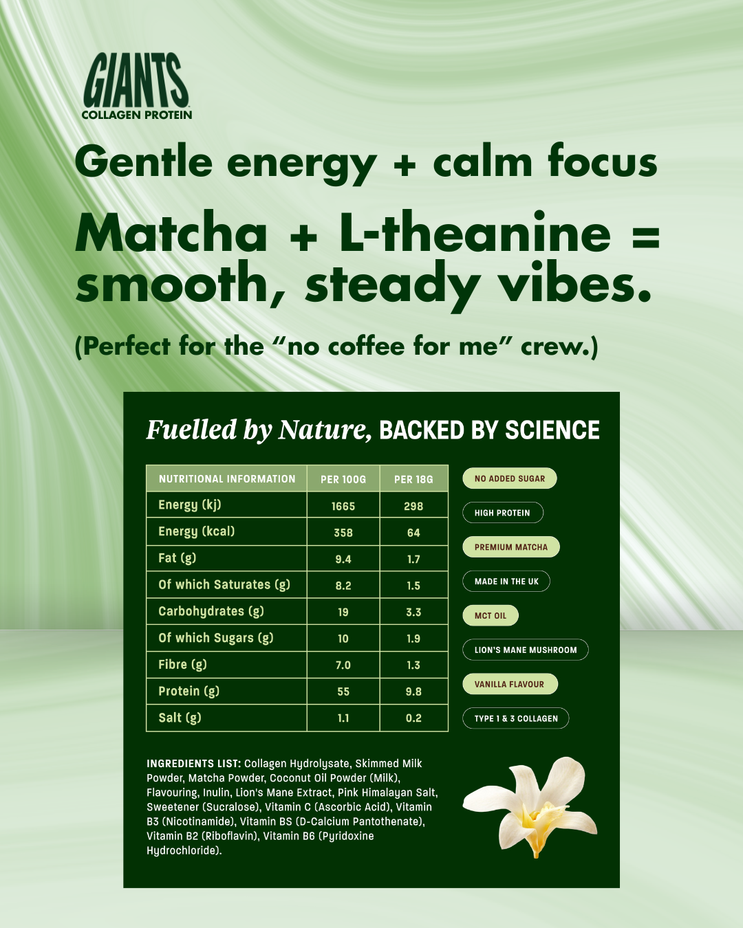 GIANTS Coffee + Matcha Collagen Protein (FREE HK Shipping + 15% OFF)