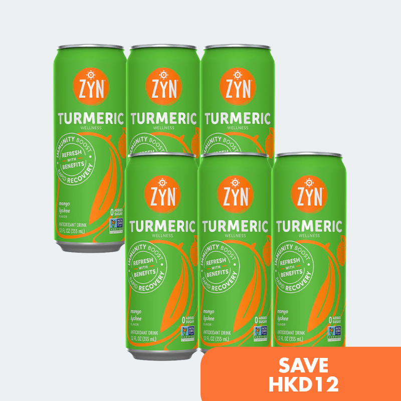 ZYN Turmeric Wellness Drink 355ml - Mango Lychee