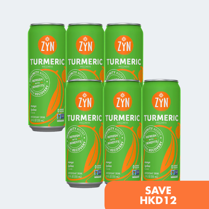 ZYN Turmeric Wellness Drink 355ml - Mango Lychee