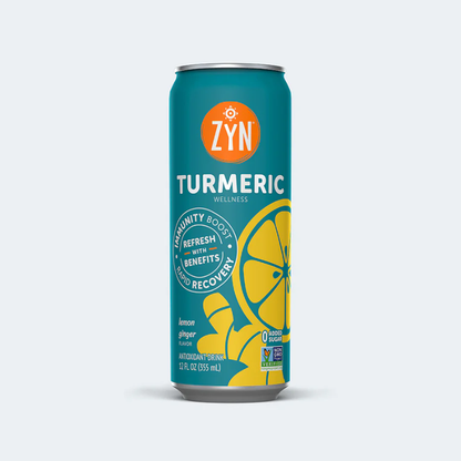 ZYN Turmeric Wellness Drink 355ml - All 4 flavours (2 of each, 8 cans)