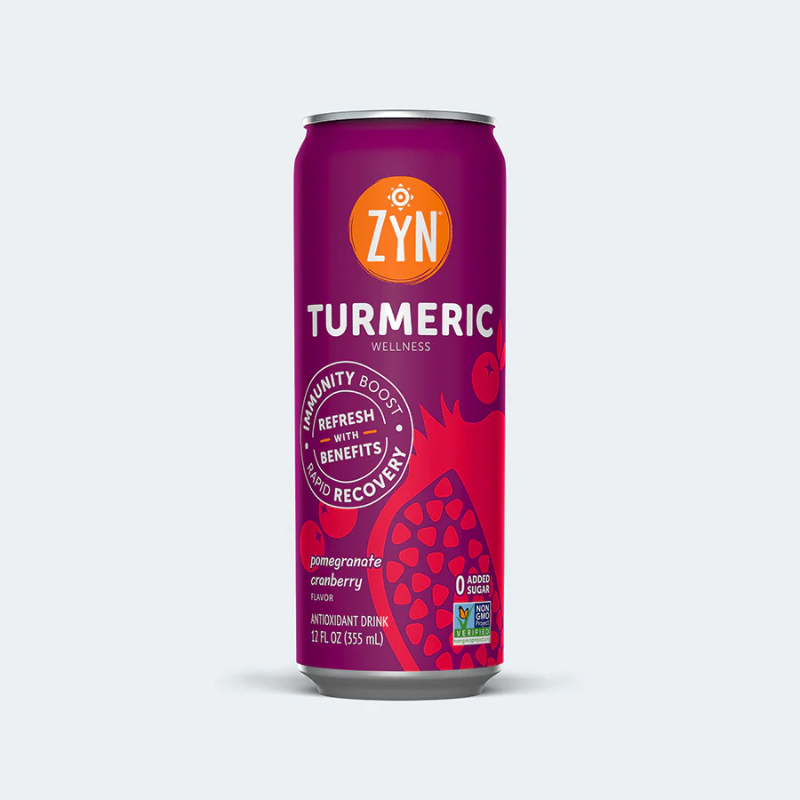 ZYN Turmeric Wellness Drink 355ml - All 4 flavours (2 of each, 8 cans)
