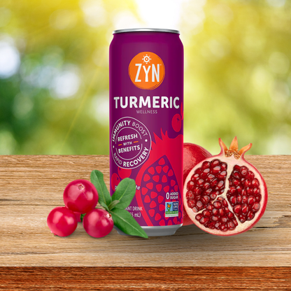 ZYN Turmeric Wellness Drink 355ml - Pomegranate Cranberry