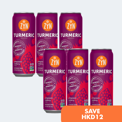 ZYN Turmeric Wellness Drink 355ml - Pomegranate Cranberry