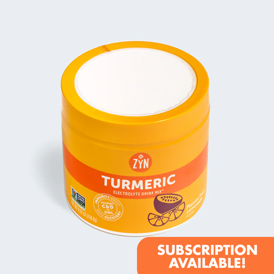 ZYN - Turmeric Electrolyte Drink Mix - Passion Fruit Lemonade 30-serving Canister
