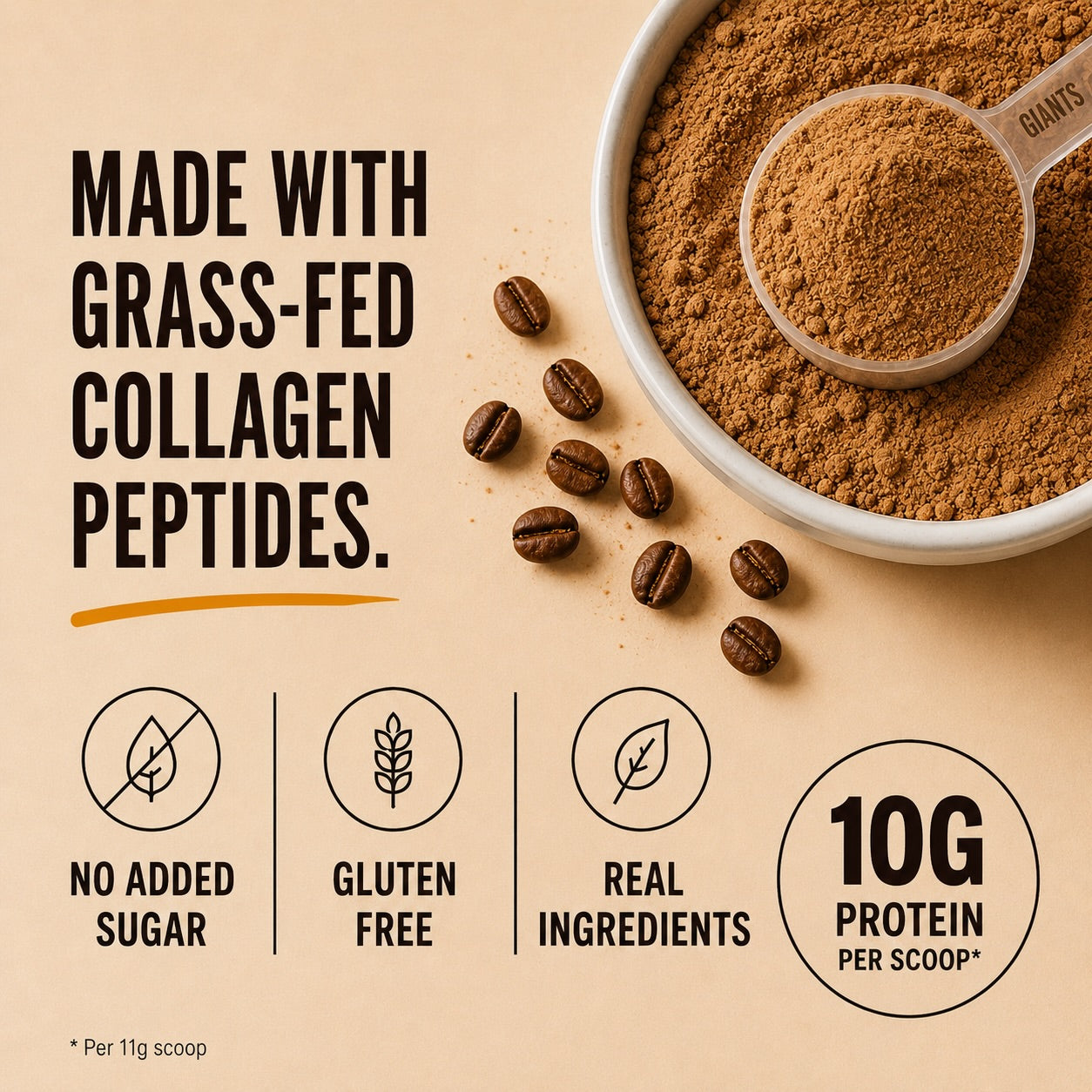 GIANTS Coffee + Matcha Collagen Protein (FREE HK Shipping + 15% OFF)