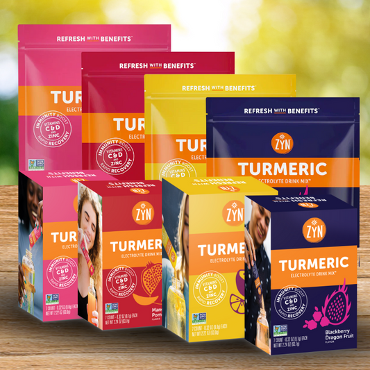 ZYN Turmeric Electrolyte Drink Mix - Single Flavour Stick Packs