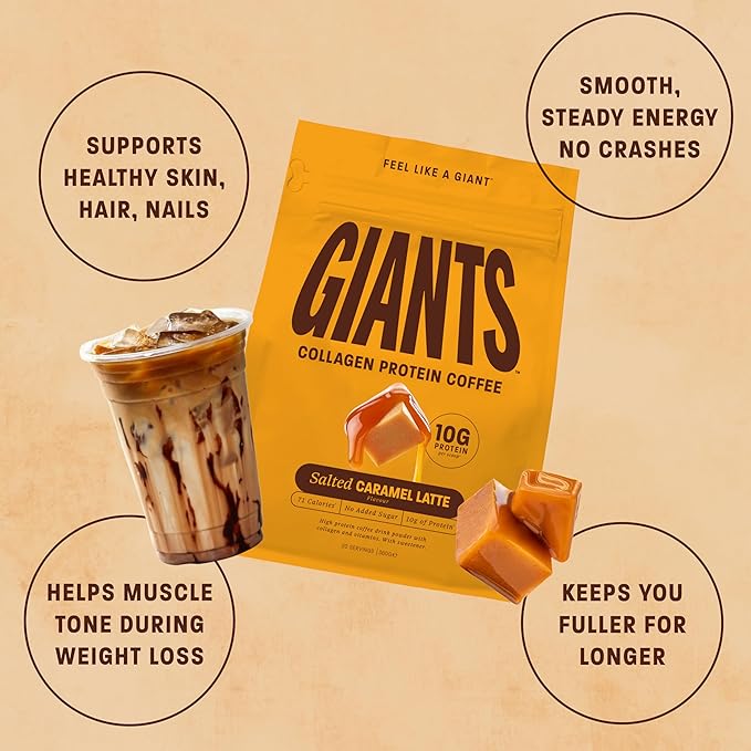 GIANTS Collagen Protein Coffee - Mixed Flavours (FREE Shipping + 15% OFF)
