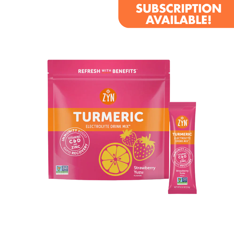 ZYN Turmeric Electrolyte Drink Mix - Single Flavour Stick Packs