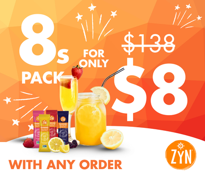ZYN Turmeric Electrolyte Drink Mix - Variety Flavour Stick Packs