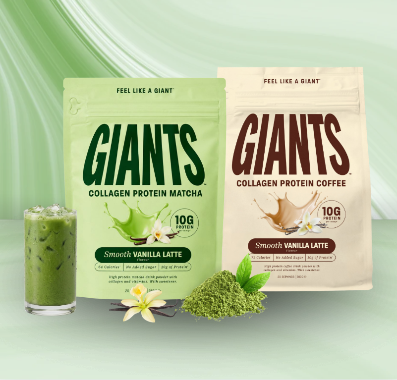 GIANTS Coffee + Matcha Collagen Protein (FREE HK Shipping + 15% OFF)