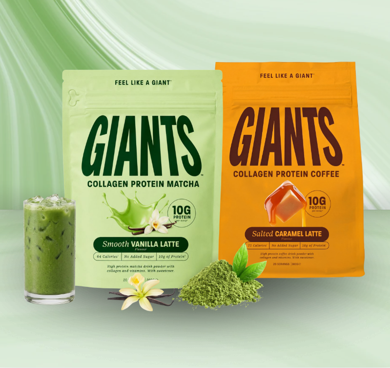 GIANTS Coffee + Matcha Collagen Protein (FREE HK Shipping + 15% OFF)