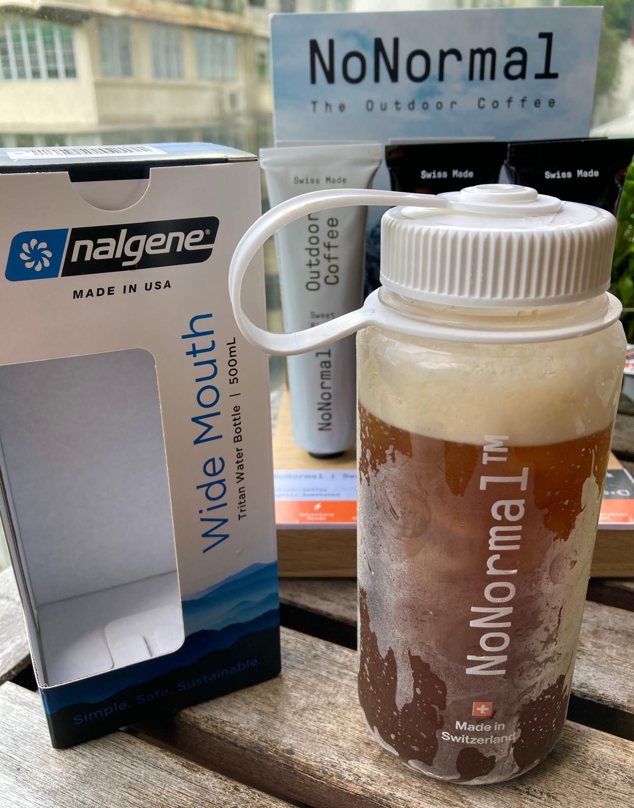 NoNormal Outdoor Iced Coffee Kit | Cold Brew Anywhere | Nalgene + 2 Coffee Tubes