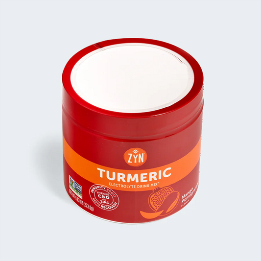 ZYN - Turmeric Electrolyte Drink Mix - Mango Pomegranate 30-serving Canister