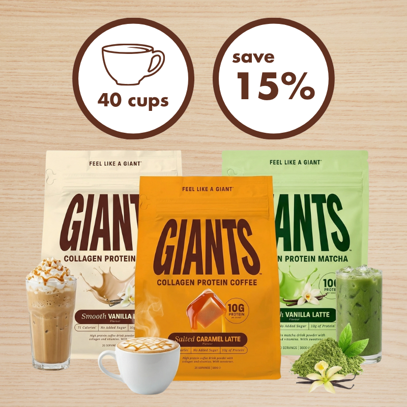 GIANTS Coffee + Matcha Collagen Protein | Bundle | 15% OFF + FREE HK Shipping