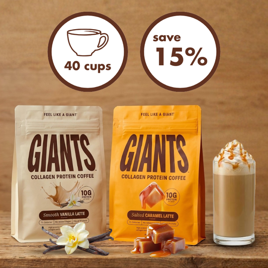GIANTS Coffee Collagen Protein | Both Flavours Bundle | 15% OFF + FREE HK Shipping