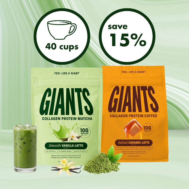 GIANTS Coffee + Matcha Collagen Protein | Bundle | 15% OFF + FREE HK Shipping