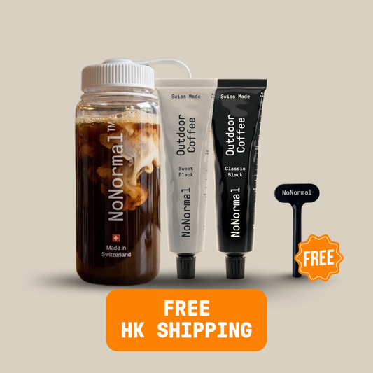 NoNormal Outdoor Iced Coffee Kit | Cold Brew Anywhere | Nalgene + 2 Coffee Tubes