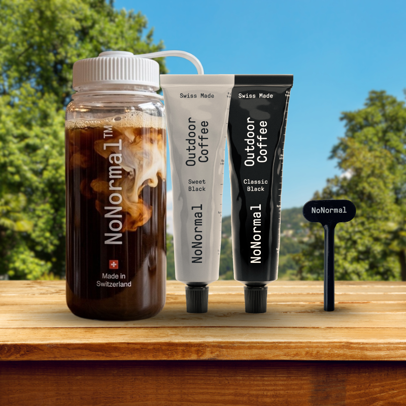 NoNormal Outdoor Iced Coffee Kit | Cold Brew Anywhere | Nalgene + 2 Coffee Tubes